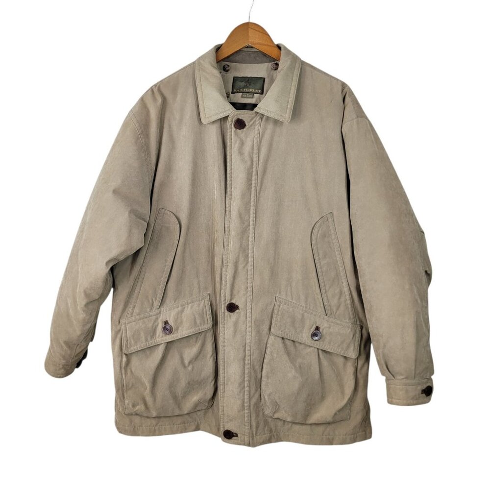 Rainforest Warm Down Puffer Winter Jacket Coat Parka Men's Medium Vintage Warm